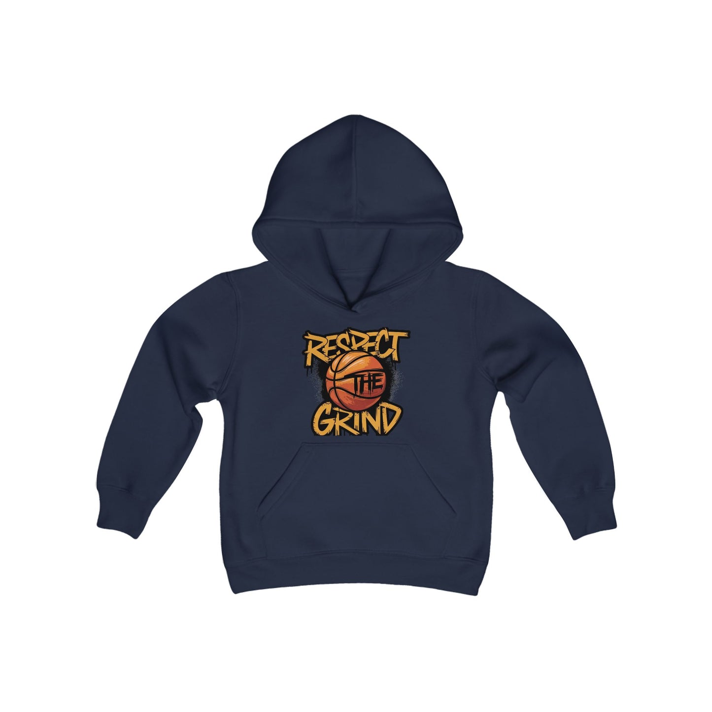 Respect The Grind Youth Heavy Hooded Sweatshirt
