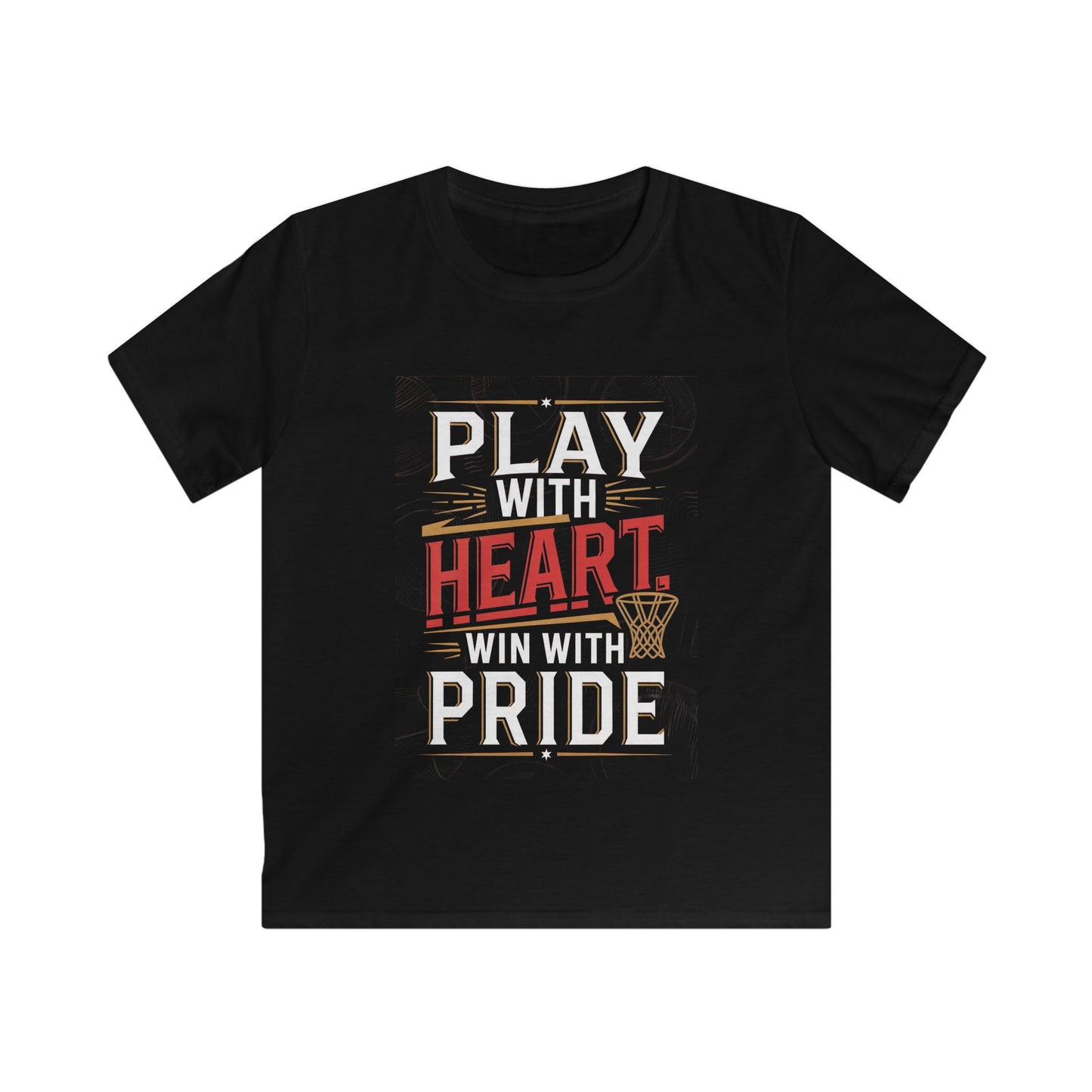 Play With Heart, Win WIth Price Kids Softstyle Tee