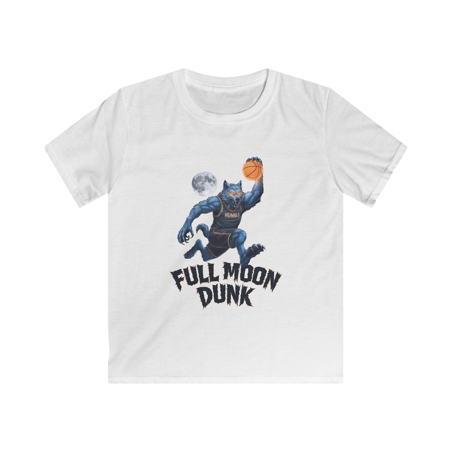 Full Moon Dunk Kids Soft Tee