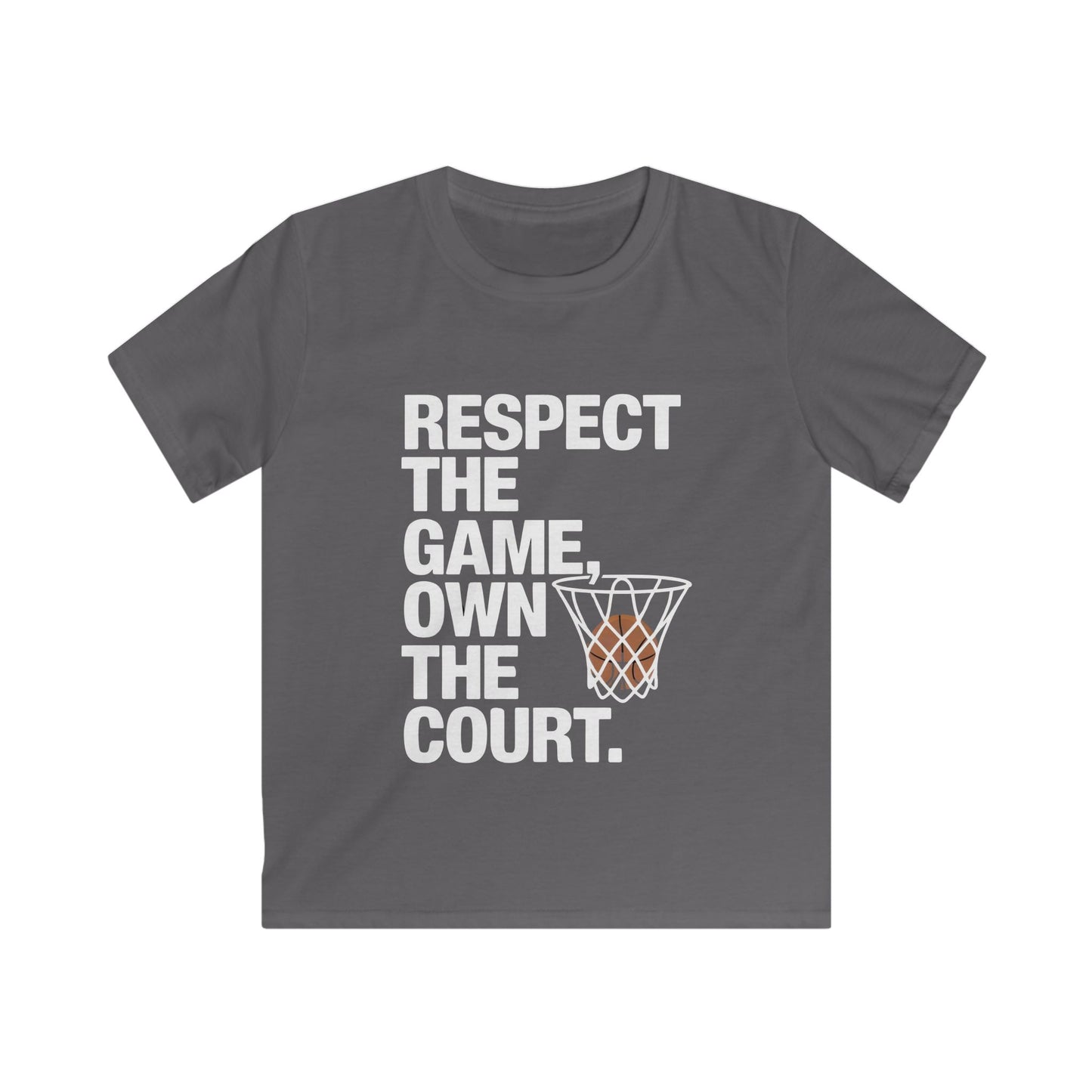 Respect The Game, Own The Court Kids Soft Tee