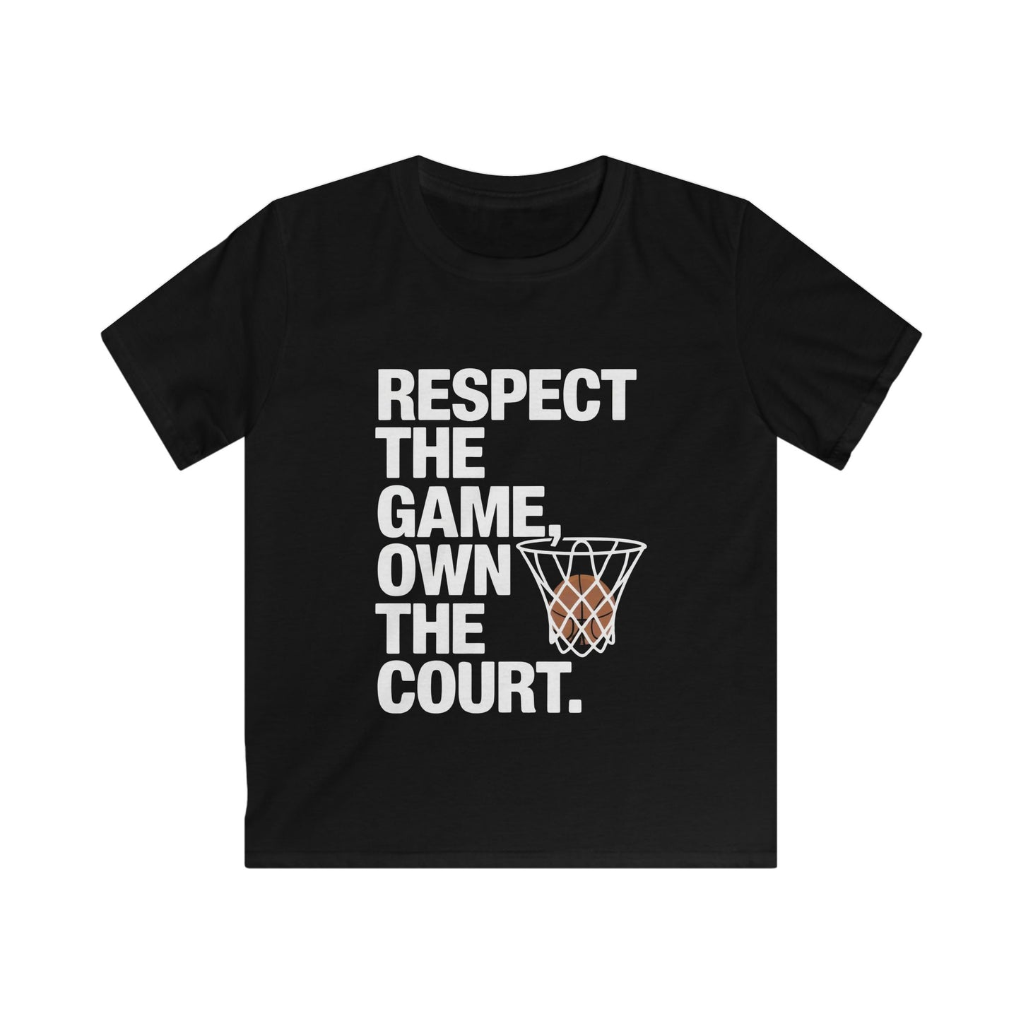 Respect The Game, Own The Court Kids Soft Tee