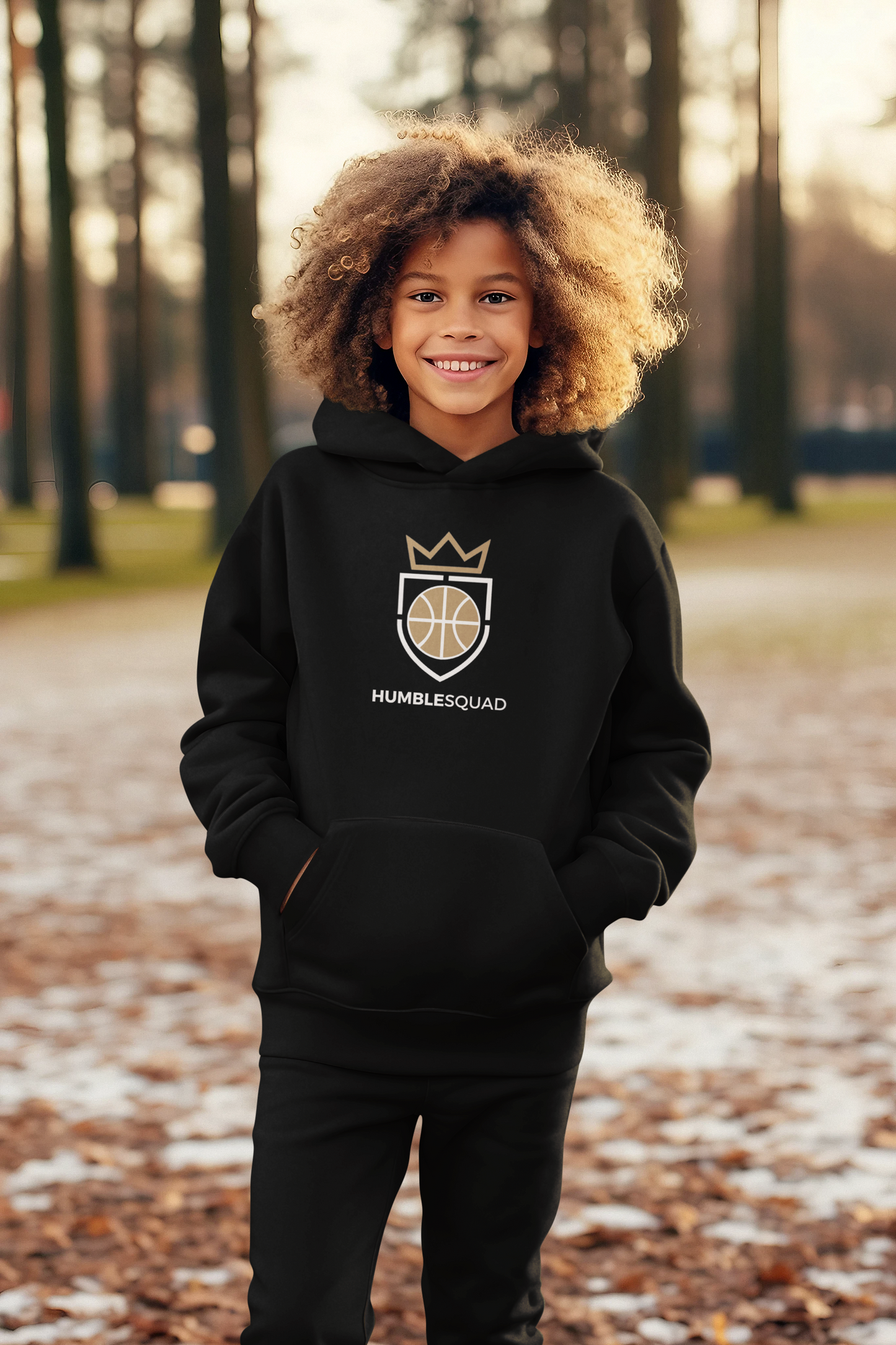 Humble Squad Logo Youth Heavy Hooded Sweatshirt