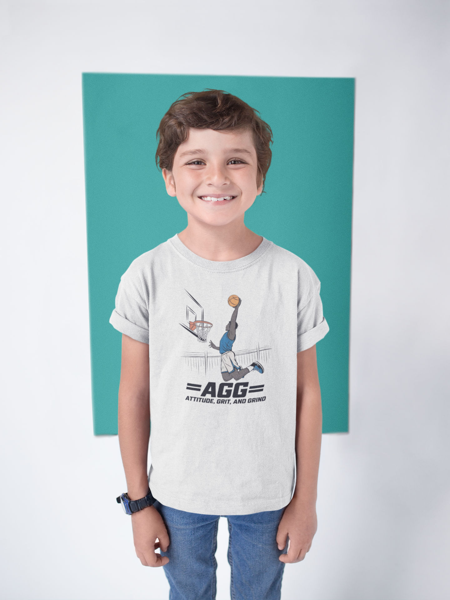 Attitude, Grit, and Grind Kids Soft Tee