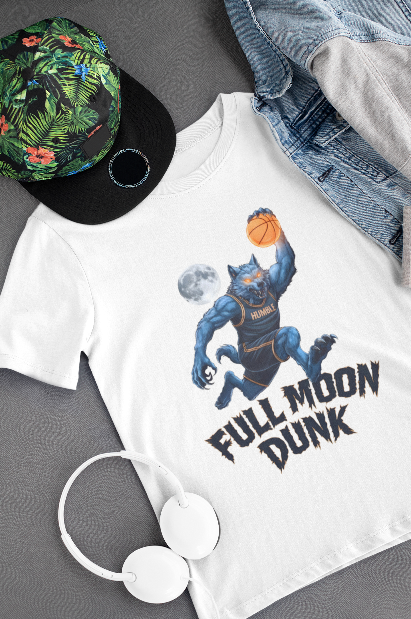 Full Moon Dunk Kids Soft Tee