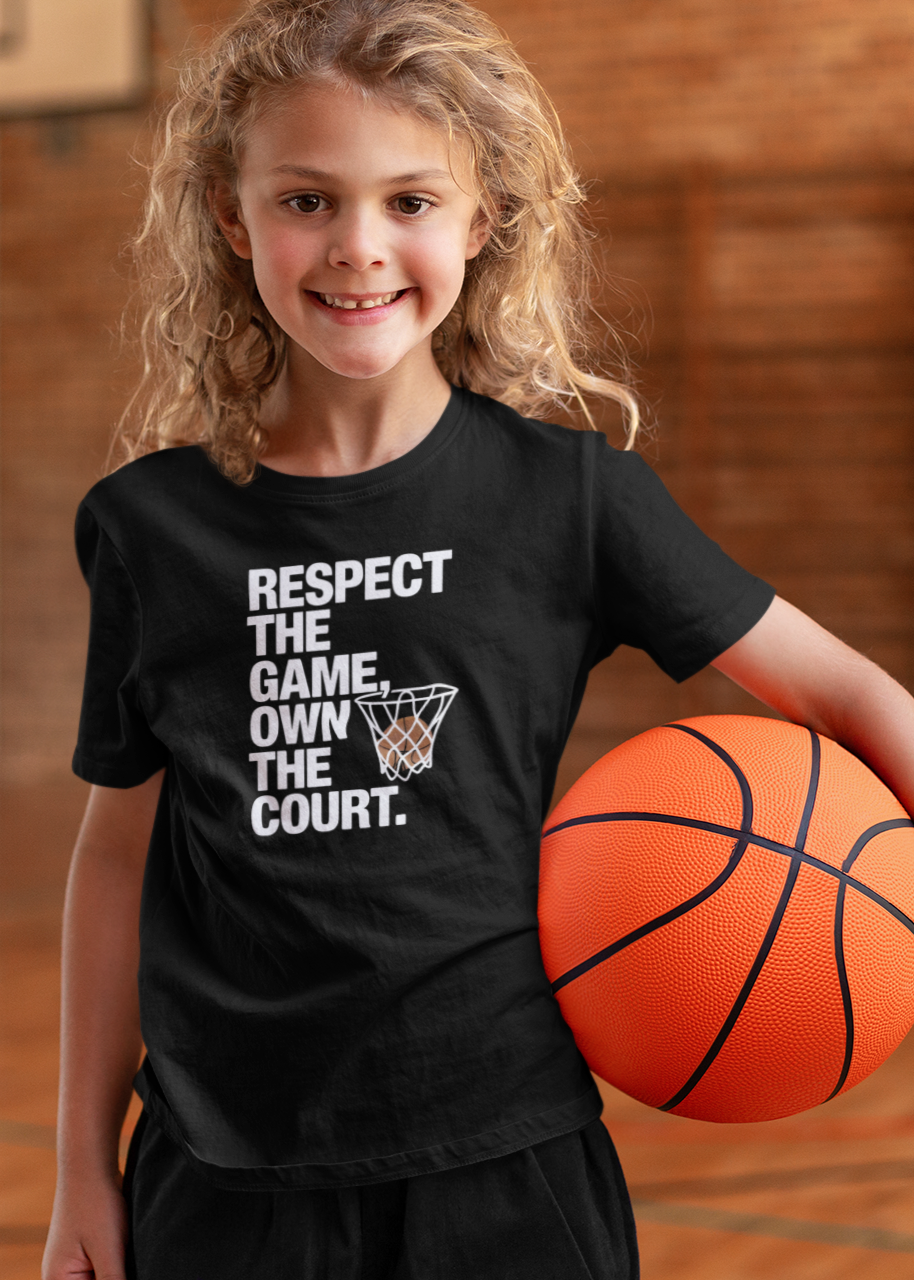 Respect The Game, Own The Court Kids Soft Tee